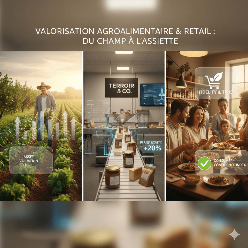 Circiuit du champ à l'assiette et valorisation des actifs immatériels dans l'agroalimentaire et le retail